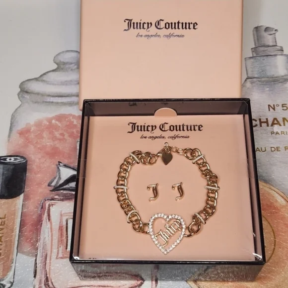 9+ Bundle: Juicy Set DKNY pajamas  2 Hello Kitty Kisslocks Bracelets - Picture 3 of 11